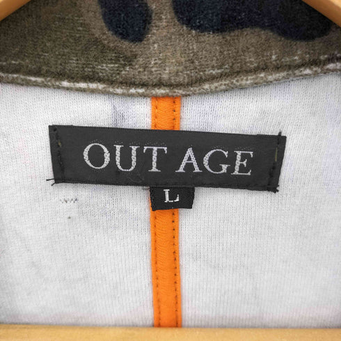 OUT AGE  ミリタリー 迷彩柄 テーラードジャケット メンズ import:L